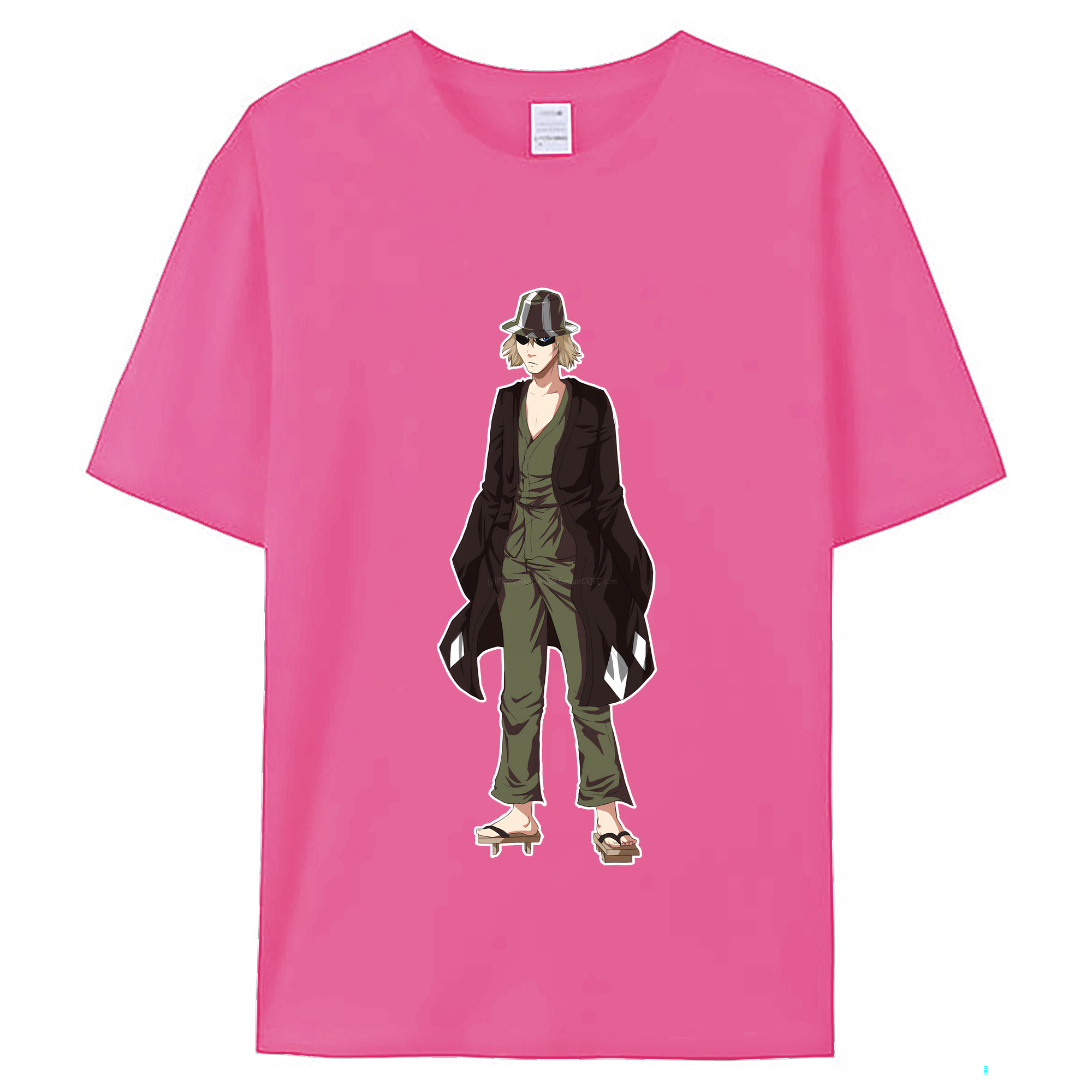 （画像用） "ブリーチ 浦原 喜助（うらはら きすけ） BLEACH Urahara Kisuke " レディースカジュアルプリントTシャツ（綿100％）